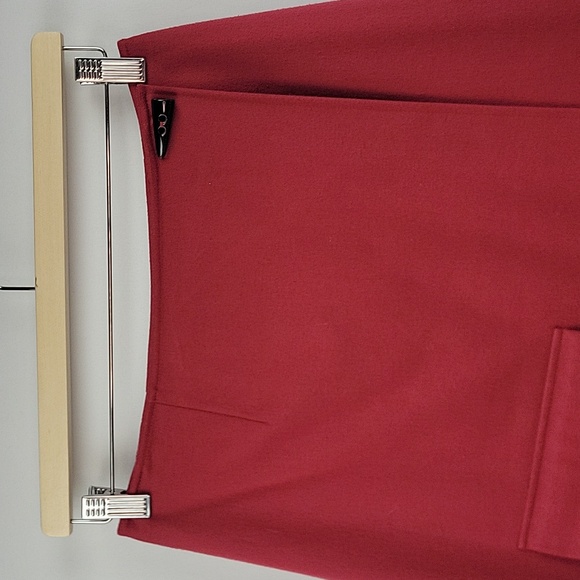 Talbots Mini A-Line Wrap Skirt Raspberry Red Size 4 - Picture 3 of 13